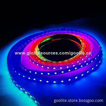 5V 60 LEDs/M 60 pixels programmable WS2812B RGB strip Individually addressable Magic Color